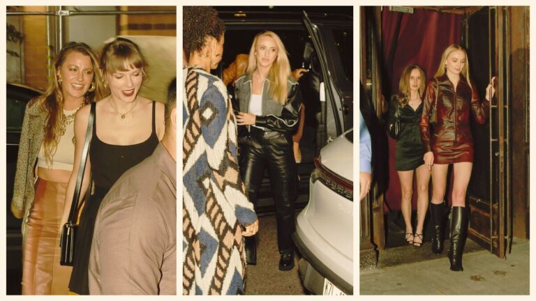 Taylor Swift, Sophie Turner, Brittany Mahomes, Blake Lively dinner