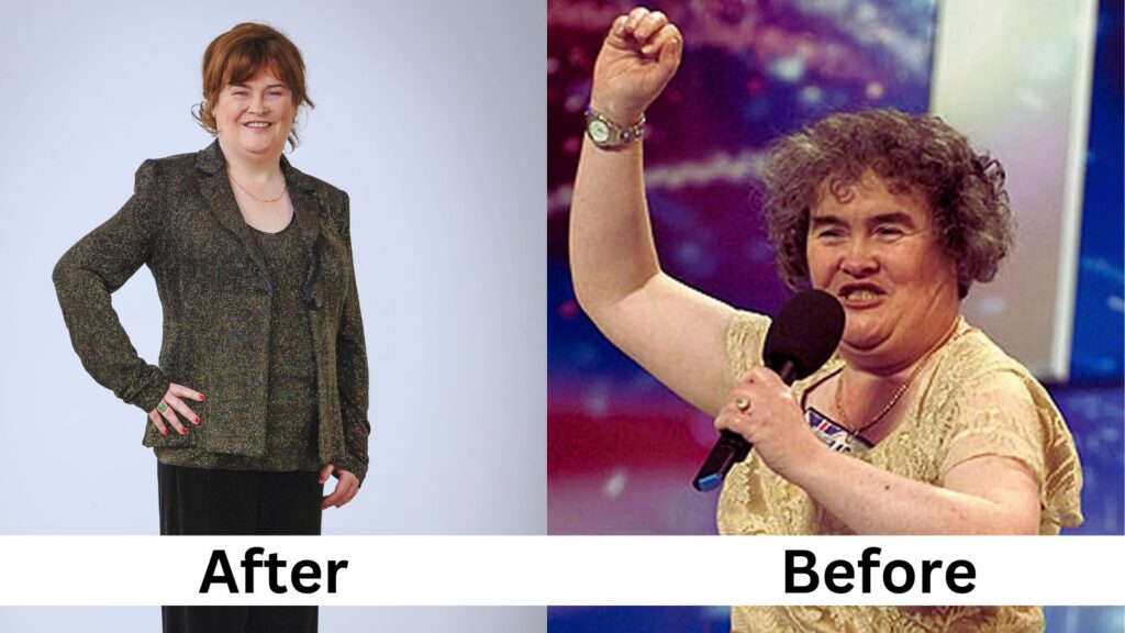 susan boyle lost 50 lbs weight